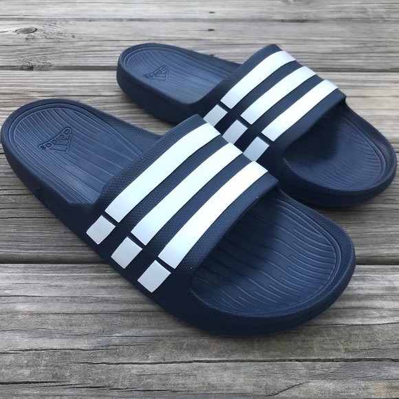 adidas navy blue sandals